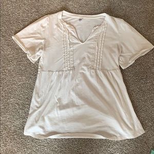 Maternity white top